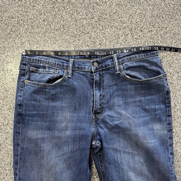 Levis 514 Jeans Mens 36x34 Straight Leg Stretch Denim Medium Wash - Picture 9 of 10